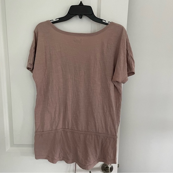 Aerie Scoop Neck Light Pink Embroidered Top Size M - Picture 8 of 10